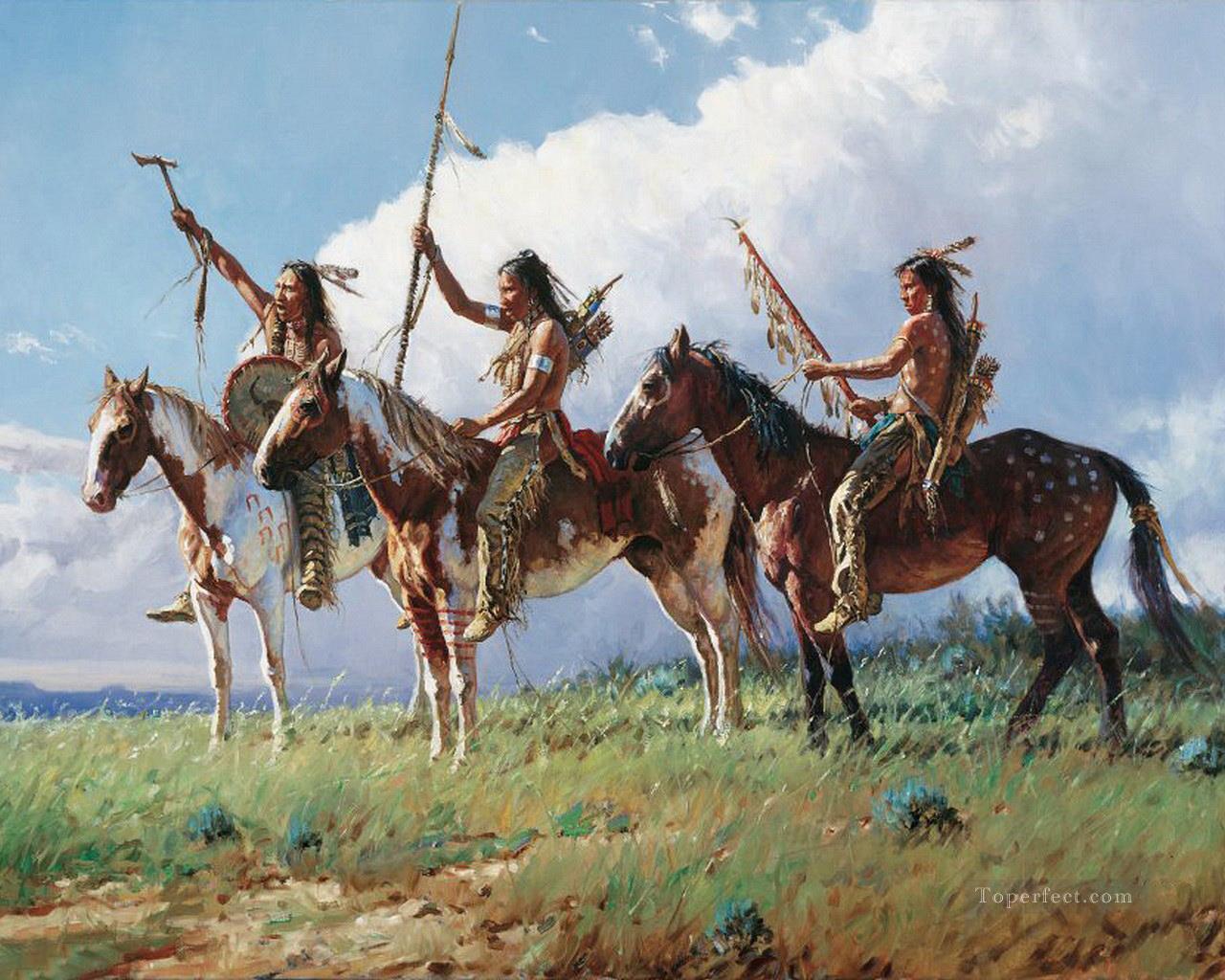 Indiens d’Amérique occidentale 31 Peintures à l'huile